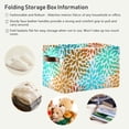 thumbnail image 6 of GZHJMY Collapsible Storage Basket Summer Flower Pattern Rectangular Storage Bins Baskets Toys Storage Bins with Handles for Bedroom Home Office 2PCS, 6 of 7