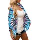 thumbnail image 4 of Puntoco mujeres impresión tops gasa playa kimono largo cardigan blusa chal tops prendas de vestir Puntoco Puntoco-1, 4 of 9