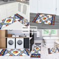 thumbnail image 5 of Pioneer Flower Floral Print Pattern Kitchen Rugs Sets Of 2, Anti Fatigue Non Slip Washable Floor Mats for Kitchen Sink Laundry, 17X30 Inch + 17X47 Inch, 5 of 6