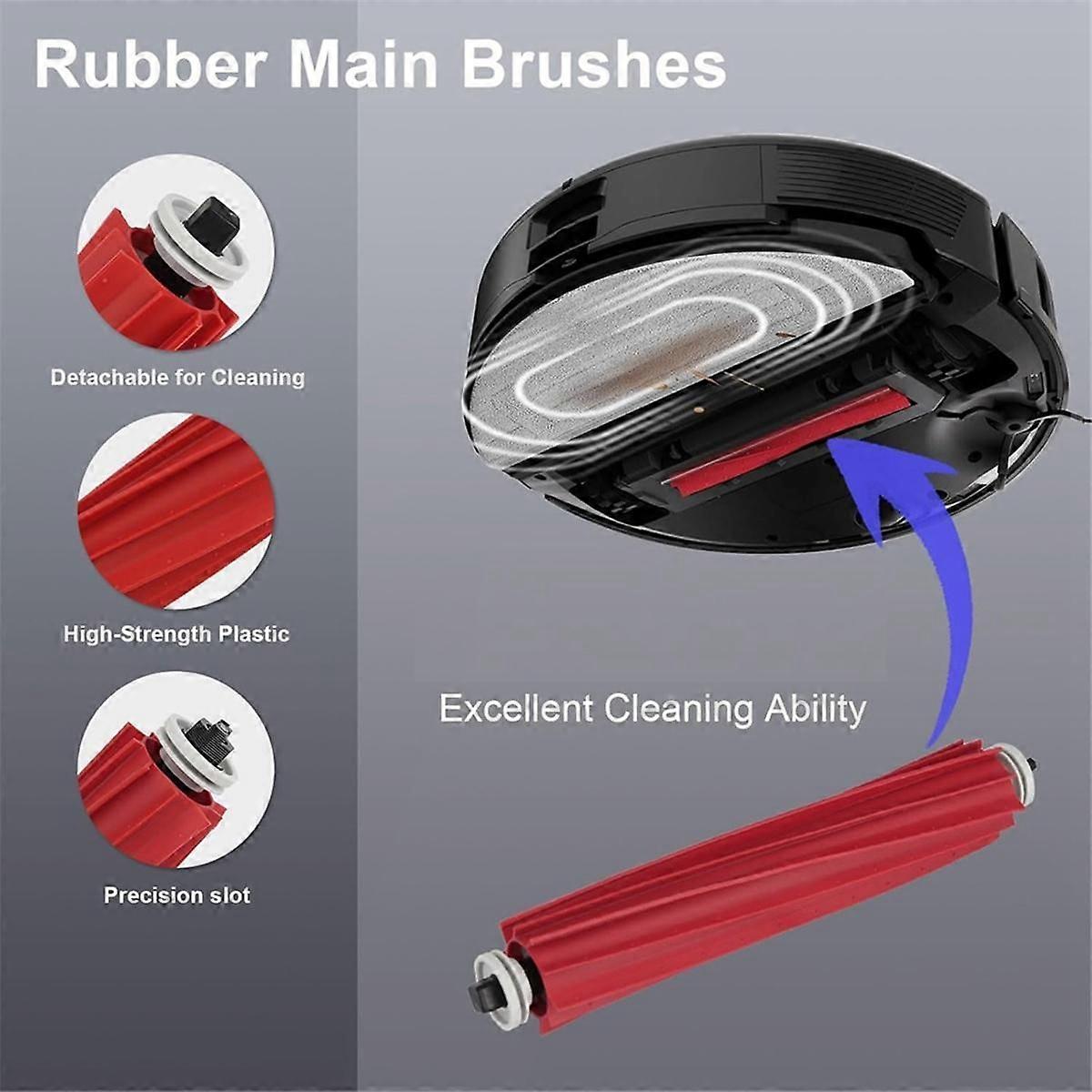 For S7 MaxV Ultra/ S7 Max Ultra Robot Vacuum Cleaner Parts Main Side Brush Hepa Filter Mop Cloths D As Shown