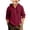 Wine, variant on KAUOD Boys Linen Shirt Hoodie Half Button Henley Long Sleeve Dress Shirts Teens Summer Casual Beach T Shirts Lightweight Hooded Tee