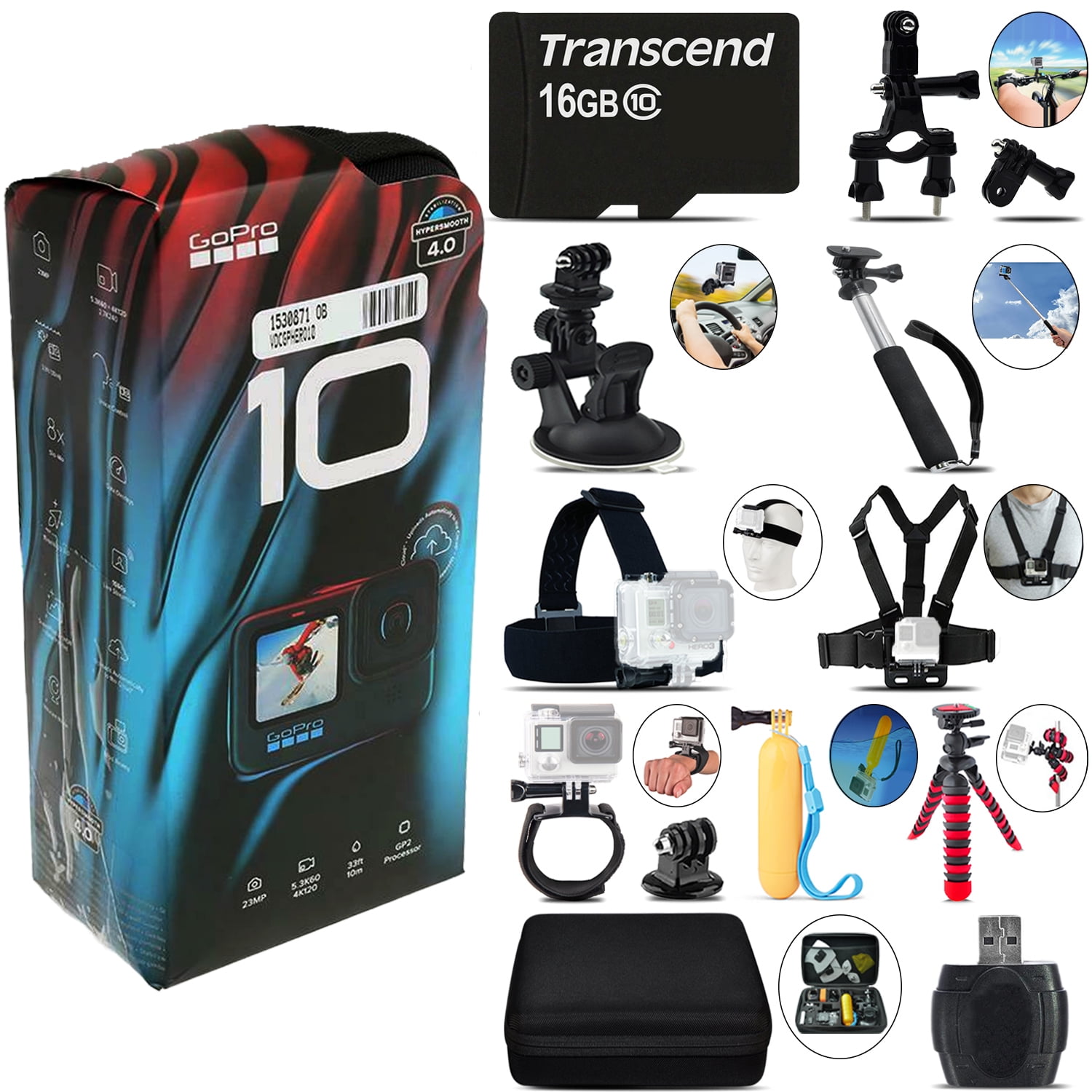 GoPro HERO10 Black 4K Ultra HD Camera Mega Kit with Extra