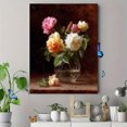 thumbnail image 4 of Vintage Rose Bouquet Canvas Print Wall Art for Living Room Bedroom Office Hotel Study, 4 of 8