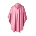 thumbnail image 4 of DDAPJ pyju Waterproof Rain Poncho for Men and Women Reusable Raincoats with Drawstring Hood Camping Hiking Travel Pink M, 4 of 6
