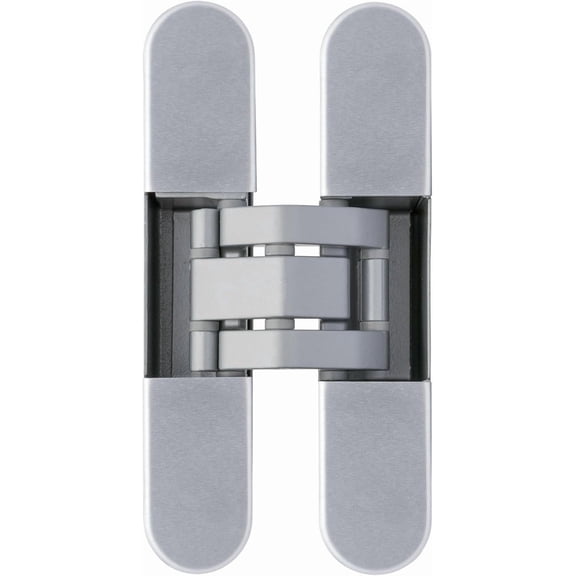 Classic Zamak Satinized Silver IN230-3D Adjustable Concealed Hinge