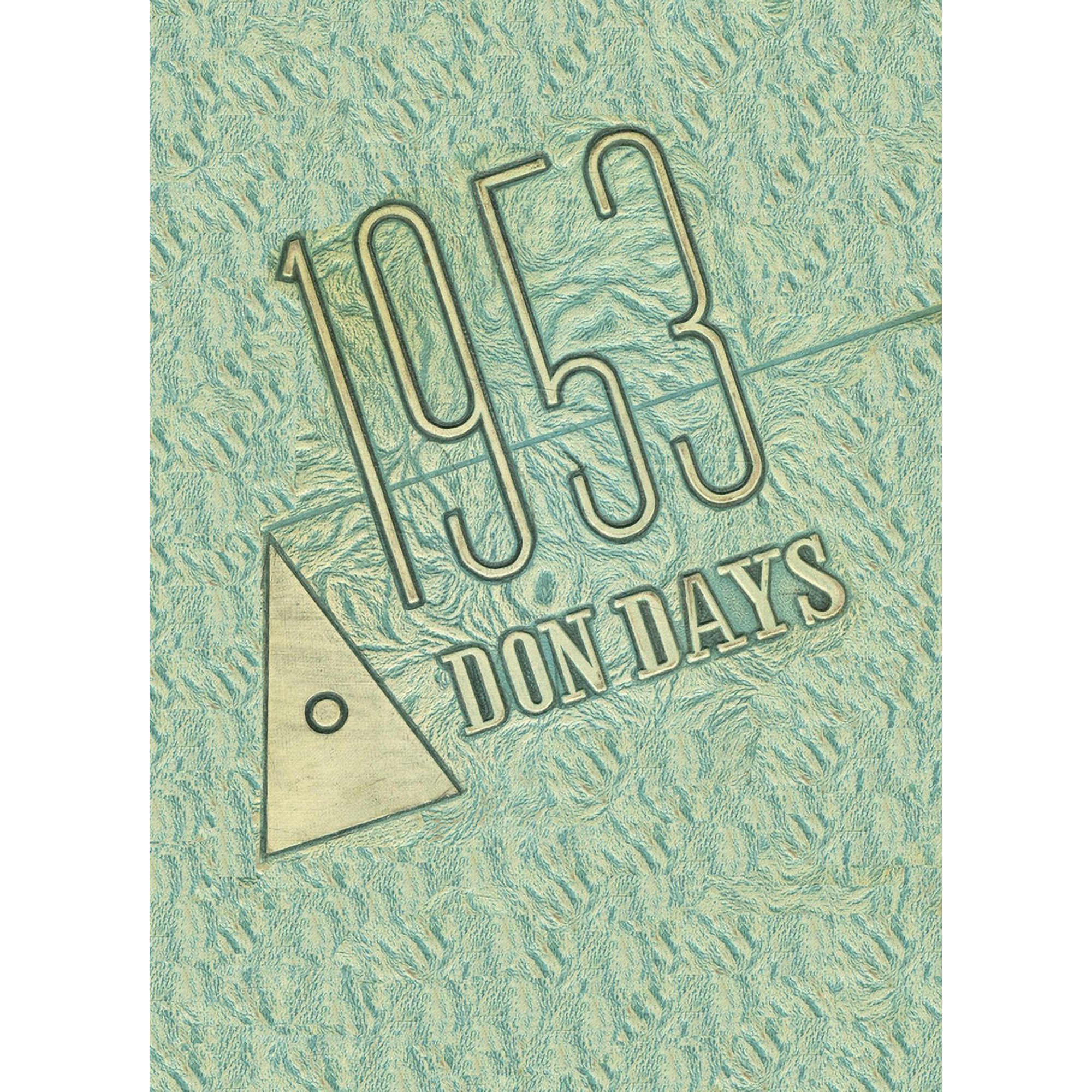 (Custom Reprint) Yearbook: 1953 Amador Valley High School - Don Days Yearbook (Pleasanton, CA)