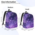 thumbnail image 2 of Balery Purple Bubble Abstract Art Mochila Clásica Impresa Básica para Viaje, Mochila Escolar Resistente al Agua, Mochila de Lona con Correas Ajustables-Medium, 2 of 5