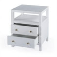 thumbnail image 4 of Butler Specialty Company Nora 2-Drawer Nightstand - White, 4 of 7