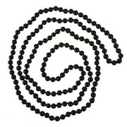 M'LIS 1.5M Retro Women Lady Simulated Pearls Long Necklace Chain for Sweater Decoration (Black)