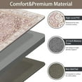 thumbnail image 5 of Kitchen Mats for Floor 2 Pieces Anti Fatigue Kitchen Mat Cushioned Boho Kitchen Rugs Non Slip Waterproof Comfort Memory Foam Standing Mat for Front of Sink,Laundry Room, 5 of 6