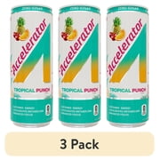 (3 pack) Accelerator Tropical Punch Energy Drink, 12 fl oz can