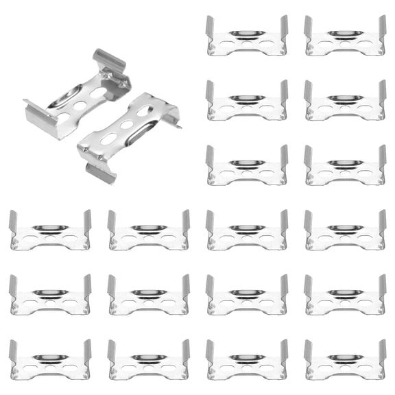 Uxcell T5 Clips Bracket Hanger Fluorescent Tube Integrated Bulb Holder Clamps Flat 18pcs