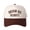 Brown, variant on DERAM BIG ALWAYS Letter Embroidered Color Block Trucker Hat Unisex Adjustable Cotton Breathable Fashion Cap for Travel Daily Wear