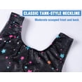 thumbnail image 4 of Gymnastics Leotards for Girls Black Size 6-7 Years Old Shiny Unitards Kids Gym Apparel, 4 of 6