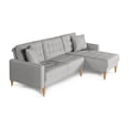 thumbnail image 3 of Sala Modular Reversible De Lino Gris Claro Modelo Donato, 3 of 11