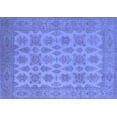 thumbnail image 1 of Ahgly Company Machine Washable Indoor Rectangle Oriental Blue Industrial Area Rugs, 6' x 9', 1 of 4
