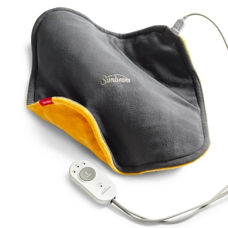 Sunbeam ConformHeat Lightly Weighted Conforming Heating Pad for Neck, Knee, and Elbow Muscle Tension and Pain Relief with 3 Heat Settings, 14" x 14"