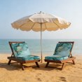 thumbnail image 6 of Outdoor Patio Cushion Covers 2 Pack Teal Abstract Marble Patio Chair Cushion Covers with Ties and Zipper Modern Art Waterproof Outdoor Seat Cushion Covers for Patio Furniture 24"x24", 6 of 7