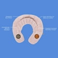 thumbnail image 4 of POPSUGAR Weighted Hot/Cold Neck Wrap Pillow, 2-Pound Clay Bead Filling, Aromatherapy, Pink, 4 of 7