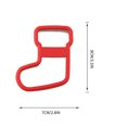 thumbnail image 2 of Holloyiver Christmas Cookie Cutter, Stainless Steel Star, Snowflake, Christmas Stocking, Christmas Tree Shapes with Soft Silicone Edge Christmas Cookie Cutter for Baking and Easy Demolding, 2 of 9