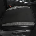 thumbnail image 3 of Luxury PU Leather Front Pair Car Seat Covers Protectors with Bling Bling Crystal Rhinestones for Women Girls, Universal Fit 95% of Cars, 3 of 9