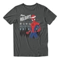 thumbnail image 2 of Marvel Spider-Man Christmas Holiday Men's T Shirt (Charcoal, S-XXXL), 2 of 4