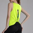 thumbnail image 4 of Women's Sleeveless Yoga Workout Tank Tops Scoop Neck Loose Fit Back Tie Knot Running Exercise T-Shirt Activewear, 4 of 7