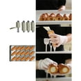 thumbnail image 6 of 19 PCS Cannoli Tubes Set, Non-stick Stainless Steel Tubular Shaped Baking Molds with Cleaning Brush, Reusable Silicone Piping Bag, Long Piping Tip for Cream Horn Danish Pastry, Cream Roll, Croissant, 6 of 7