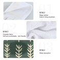 thumbnail image 2 of Yayeee Kitchen Hanging Hand Towels Set of 2 with Loop Bathroom Absorbent Tie Towel, Dark Green Leaves, 2 of 7