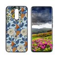 thumbnail image 1 of Blue-Floral-William-Morris-Style-Flowers-Butterflies-Botanical-Models-And-16 Phone Case, Degined for LG K40 Case Men Women, Flexible Silicone Shockproof Case for LG K40, 1 of 1