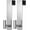 Silver, variant on PETGLE Over The Door Hooks, Fits 1-3/4" Thick Door No Drill Hooks for Closet Bathroom Bedroom Organization, Hanger for Coat Towel Robe (Black, 4 T-Hooks)