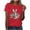 A33 Red, variant on Short Sleeve T-Shirts Women Leopard Print Easter Bunny Floral Graphic Cotton tops Soft Breathable Relaxed Fit Casual Summer Tees XXL