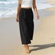 thumbnail image 5 of TaTaai Women's High Waist Loose Wide Leg Sports Pants Elastic Drawstring Waist with Side Pockets Casual Versatile Long Trousers for Women Daily Vacation Gift, 5 of 8