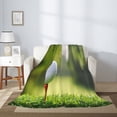 thumbnail image 2 of Sikiie golf ball perched on a tee Print Cozy Flannel Fleece Throw Blanket: Lightweight & Thick for All Seasons - Perfect for Women, Men, & Kids-50"x40", 2 of 6