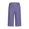 thumbnail image 3 of LLYWEY Womens Chino Summer - Plus Size Bermuda Walking - Business Casual Dressy Short Pockets Pants Stretchy, 3 of 9