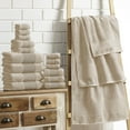 thumbnail image 4 of Modern Threads Aircloud 18-Piece Cotton Bath Towel Set, Sand, 4 of 4