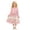 Q242 Red, variant on Angala 2 Piece Outfits For Girls Crew Neck Sleeveless Floral Pattern Dress With Solid Knit Cardigan Set Girls Fall Season Wear Clothes