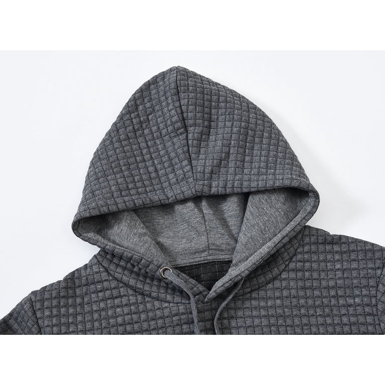 Weilanxin Men's Waffle Knit Pullover Hoodie photo 3