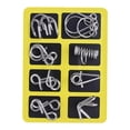 thumbnail image 1 of Metal Puzzles Solving,3D Metal Puzzles Brain Teasers,Metals Brain Teaser Puzzle ,Physics Mechanical Set,Wire Puzzle Mind Challenge Games,Fidget Toys, 1 of 8
