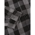 thumbnail image 3 of Mens Hoodie Drawstring Hood Sweatshirts Long Sleeve Drawstring Hooded Shirt with Pockets Soft Hoodies for Men Flannel Shirt Casual Button Down Plaid Jacket Shirts Stylish Long Sleeve Shirts, 3 of 8