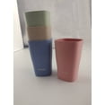thumbnail image 4 of Jonooow Unbreakable Wheat Straw Cups Reusable Drinkware Drinking Tumblers Plastic Water Cups14.5 oz Drink Cup, Set of 4 Assorted Colors, 4 of 7