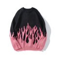 thumbnail image 1 of Suéter cálido para parejas, elegante, estilo japonés, holgado, estilo hip hop, estilo urbano, cuello redondo, manga larga, para hombres y mujeres, 1 of 6