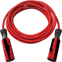 Ueasy Adjustable Jump Rope 8mm - Dual Bearing Cotton Skipping Rope for Home & Gym, Universal Length for Adults/Kids