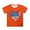 Orange, variant on Graphic Tees for Girls: Short Sleeve Crewneck Tops 5-14 Years Comfortable & Casual for Everyday Wear & Summer Parties