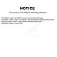 thumbnail image 2 of CMX Rear Disc Brake Rotors Pair for Car Mini Cooper K8-100871, 2 of 8