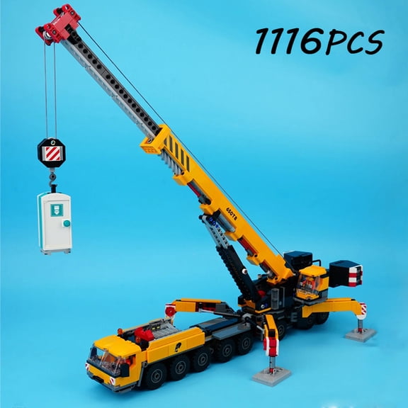 City Mobile Construction Crane Excavator Building Blocks MOC 60409 60324 60420 Assemble Bricks Toys Gift For Children Kids