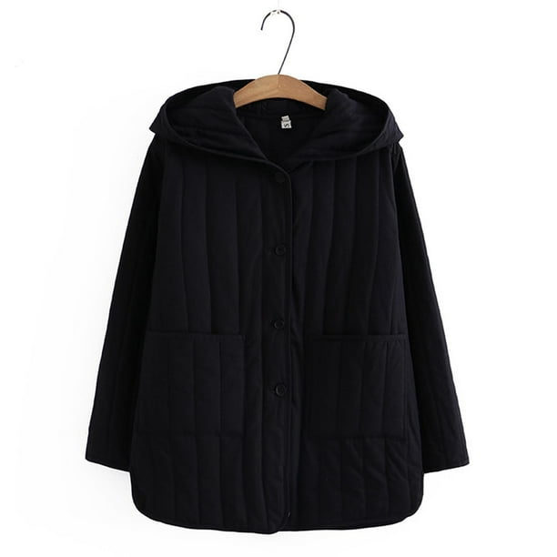 Parkas de manga larga para mujer, chaquetas acolchadas cálidas para mujer, chaqueta acolchada lisa de manga larga con estampado floral, abrigos con bolsillos, blusa para mujer
