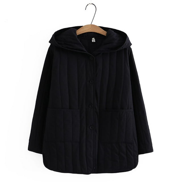Parkas de manga larga para mujer, chaquetas acolchadas cálidas para mujer, chaqueta acolchada lisa de manga larga con estampado floral, abrigos con bolsillos, blusa para mujer