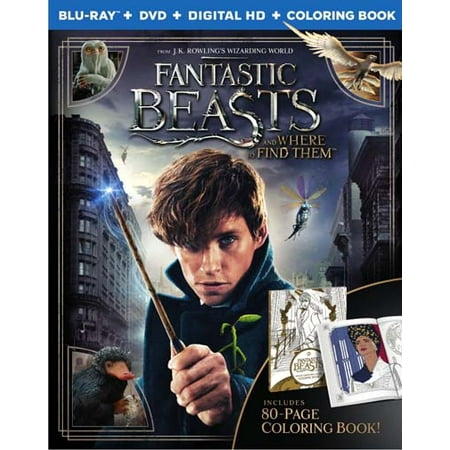Fantastic Beasts and Where to Find Them (Blu-ray + DVD + Digital HD+ Coloring (The Best Blu Ray Ripper)