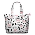 thumbnail image 1 of Buffalo Travel Tote Bag, Cow Lovers Rustic Print Weekender Duffel, Farm Pattern Lightweight Multipurpose Carry-on for Short Trips and Travel, 1 of 5